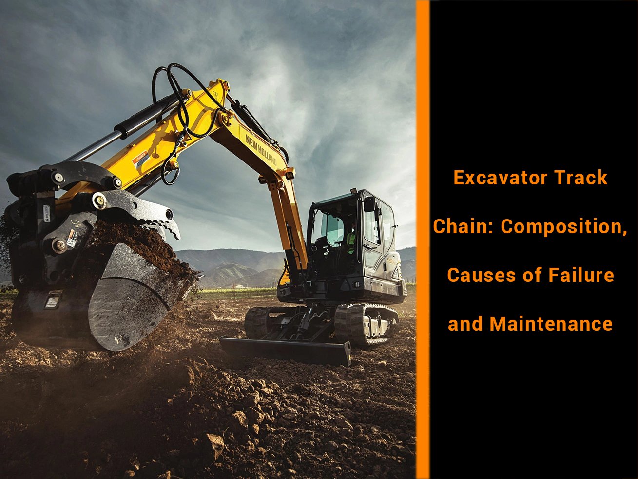 Excavator Track Chain Composition, Causes of Failure and Maintenance