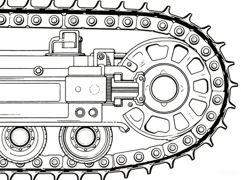 Bulldozer track structure profile