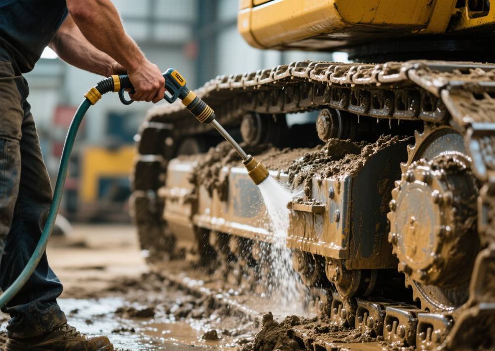Track cleaning and lubrication