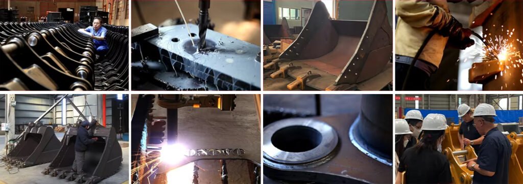 Excavator bucket production process