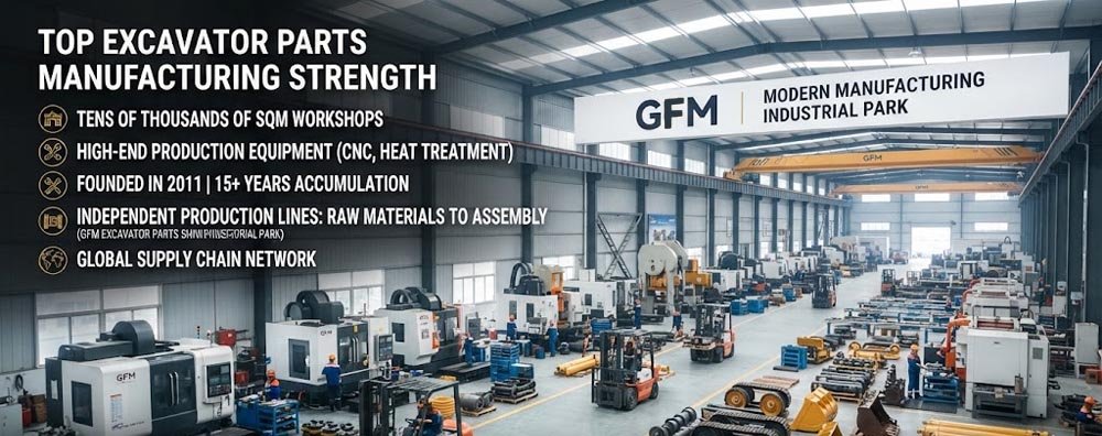 Excavator Parts Manufacturer Manufacturing Strength