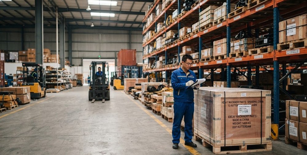 Mini Excavator Undercarriage Parts Supplier Logistics