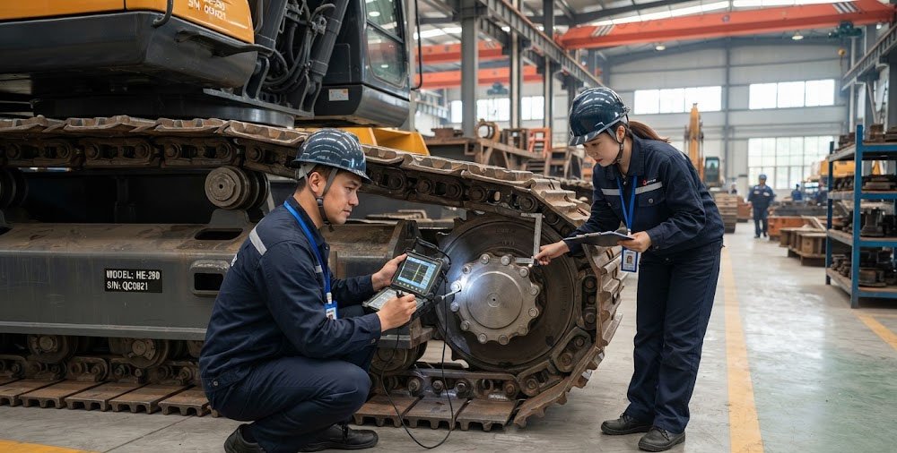 Mini Excavator Undercarriage Parts Supplier Quality Inspection